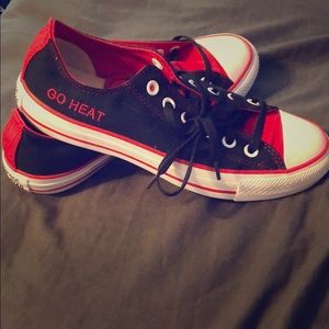 Personalized Miami Heat Converse. Never been worn.